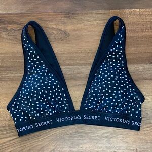 Victoria’s Secret Black Polka Dot Bikini Top‎